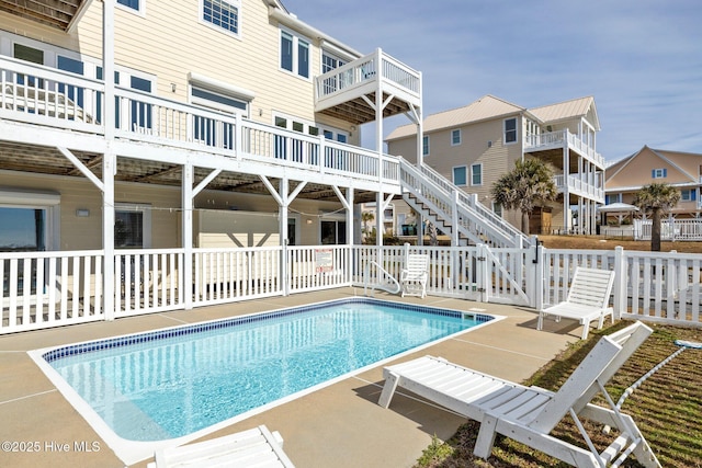 9711 Dolphin Ridge Rd, Emerald Isle, NC 28594 - view of swimming pool featuring a patio area