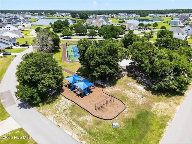 385 Summerhouse Dr, Holly Ridge, NC 28445 - aerial view of residential area featuring a nearby body of water