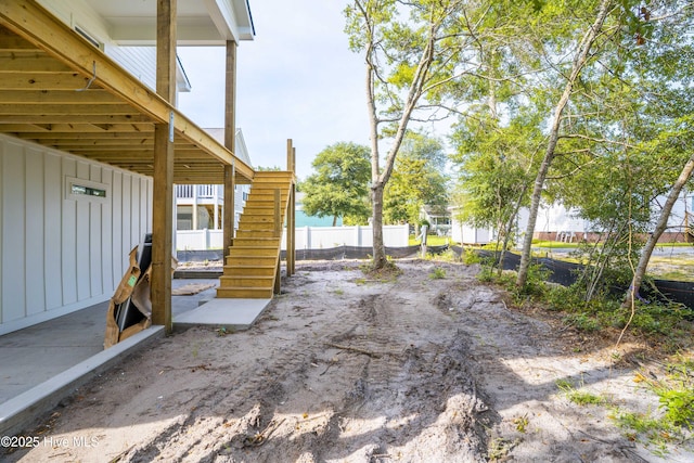 337 NE 48th St, Oak Island, NC 28465 - view of patio / terrace featuring stairs