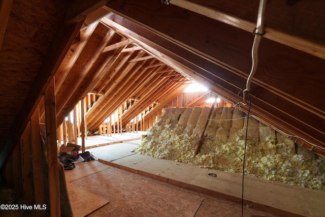 4409 Pinehurst Dr N, Wilson, NC 27896 - view of unfinished attic