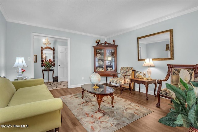 198 Verona Rd, Jacksonville, NC 28540 - living room featuring wood finished floors and ornamental molding