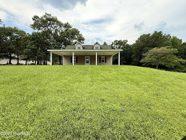 226 Community Rd, Lillington, NC 27546 - farmhouse-style home featuring a front lawn and a shingled roof