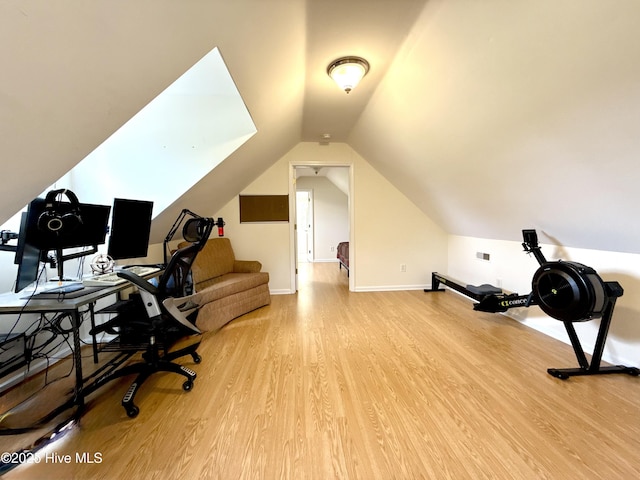 226 Community Rd, Lillington, NC 27546 - office space featuring wood finished floors and lofted ceiling