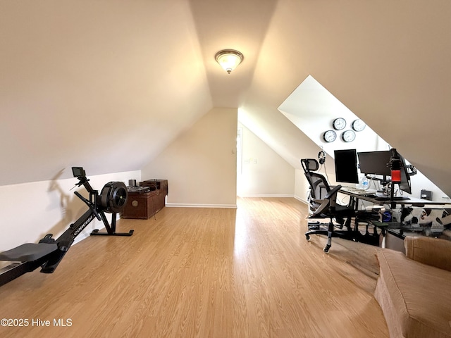 226 Community Rd, Lillington, NC 27546 - office space with wood finished floors and vaulted ceiling