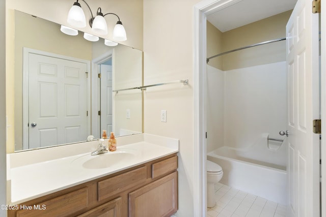 215 Royal Poste Rd Unit 2709, Sunset Beach, NC 28468 - bathroom featuring vanity, shower / washtub combination, and tile patterned flooring
