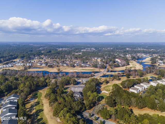 215 Royal Poste Rd Unit 2709, Sunset Beach, NC 28468 - aerial view of property and surrounding area featuring a local golf course, a large body of water, and nearby suburban area