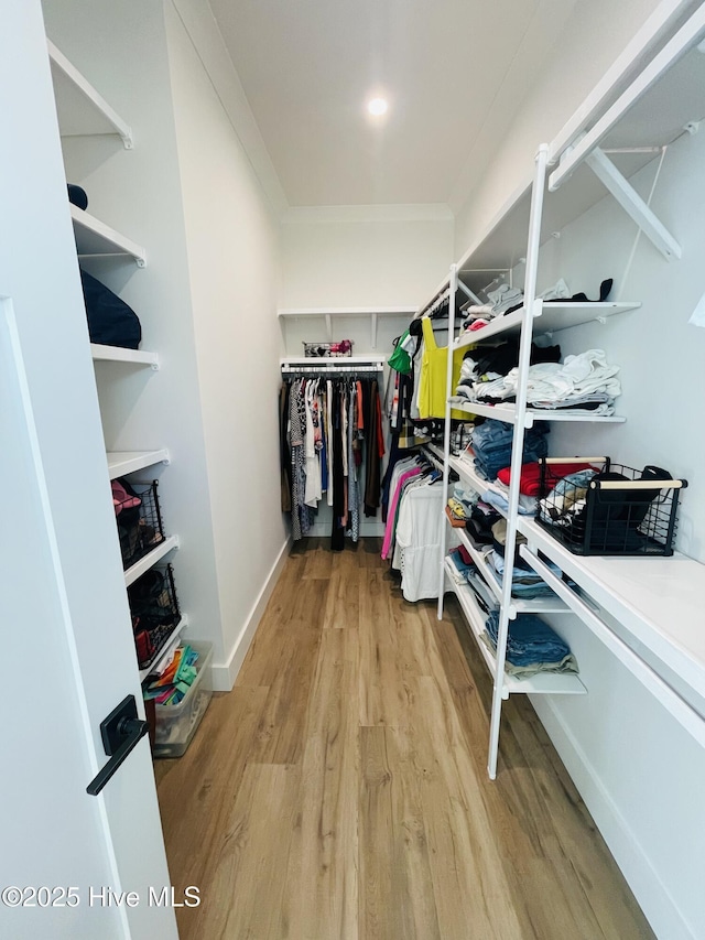 1320 Searay Ln, Carolina Beach, NC 28428 - spacious closet with wood finished floors