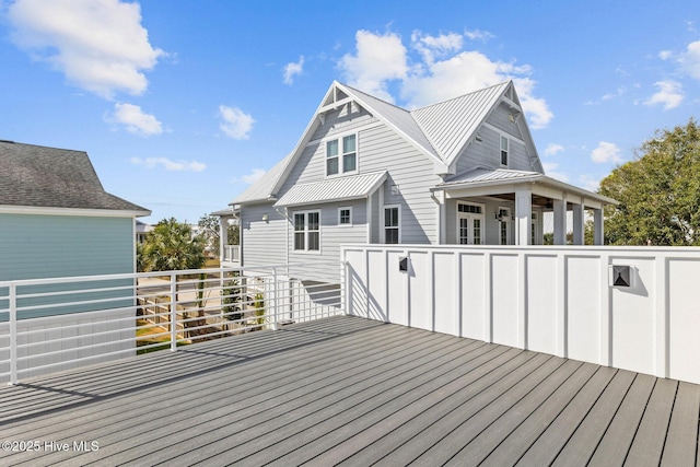 1320 Searay Ln, Carolina Beach, NC 28428 - view of wooden deck