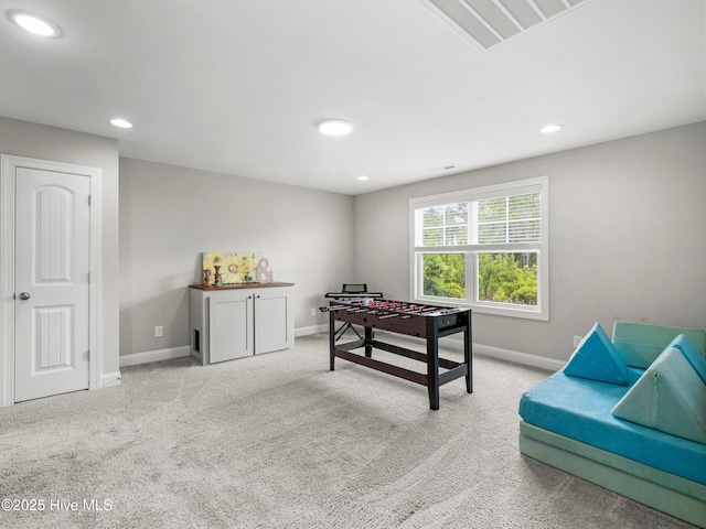 510 Transom Way, Sneads Ferry, NC 28460 - recreation room featuring light carpet and recessed lighting