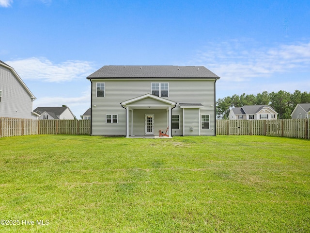 510 Transom Way, Sneads Ferry, NC 28460 - rear view of property featuring a patio and a fenced backyard