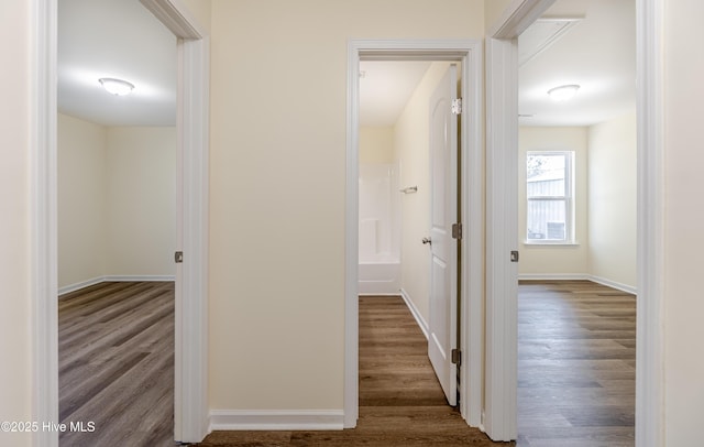 3021 Evening Rd, Castle Hayne, NC 28429 - hall with wood finished floors
