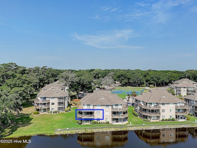 811 Colony Pl # D, Sunset Beach, NC 28468 - drone / aerial view of a nearby body of water