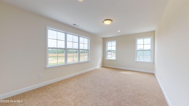 341 Oleander Dr, Greenville, NC 27858 - spare room with light carpet and recessed lighting