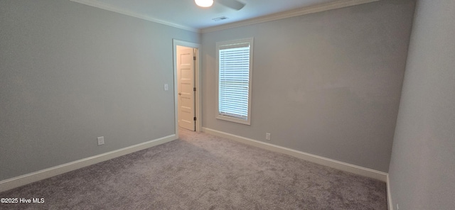 196 Asheberne Dr, Washington, NC 27889 - empty room with crown molding and carpet