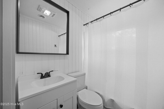 1955 Banks School Rd, Kinston, NC 28504 - full bathroom with vanity and a shower with shower curtain