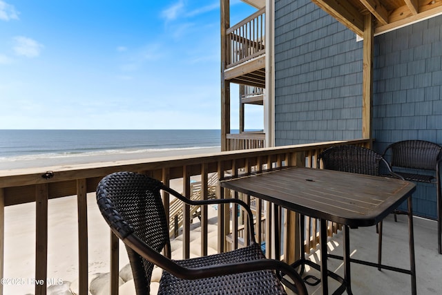 2224 New River Inlet Rd Unit 233, North Topsail Beach, NC 28460 - balcony featuring view of water and beach
