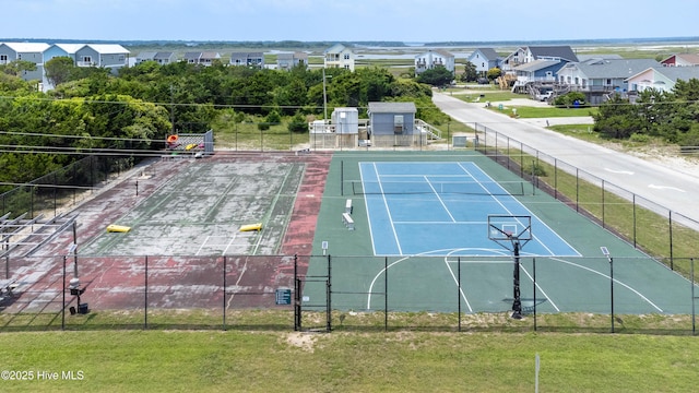 2224 New River Inlet Rd Unit 233, North Topsail Beach, NC 28460 - view of basketball court featuring a tennis court