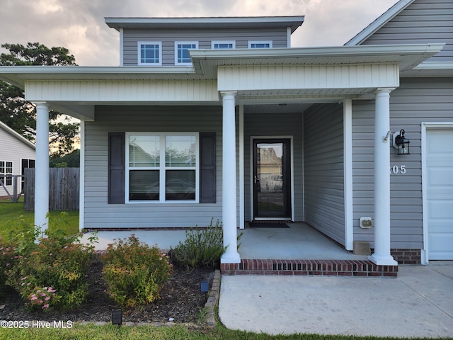 205 Channel Marker Loop, Swansboro, NC 28584 - doorway to property with covered porch