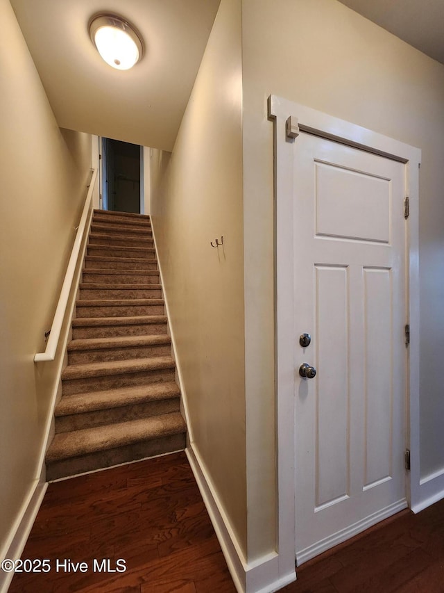 205 Channel Marker Loop, Swansboro, NC 28584 - stairs with wood finished floors and baseboards