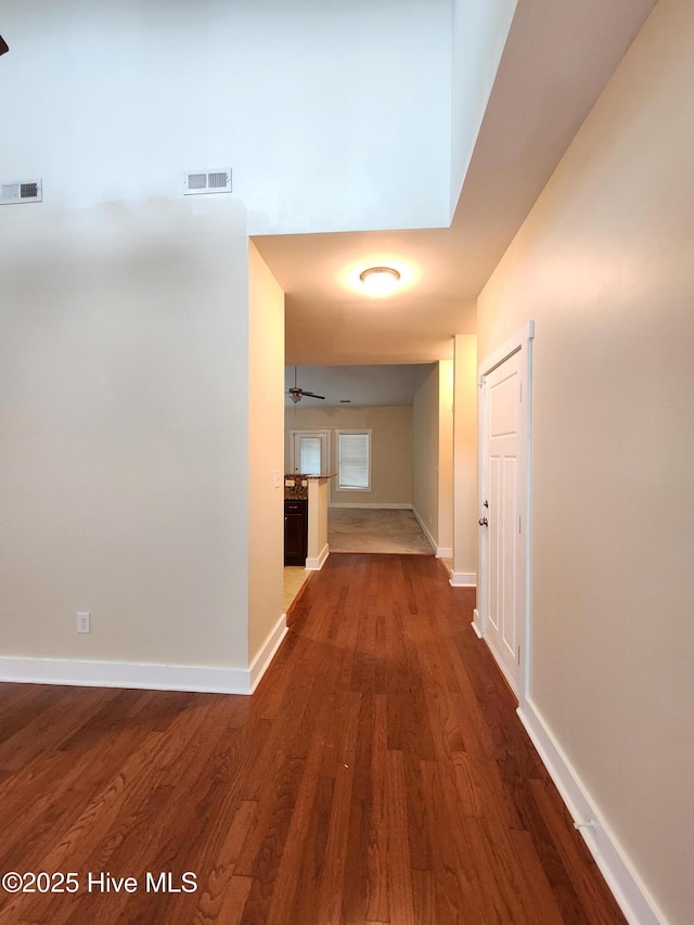 205 Channel Marker Loop, Swansboro, NC 28584 - hall with dark wood-type flooring and baseboards