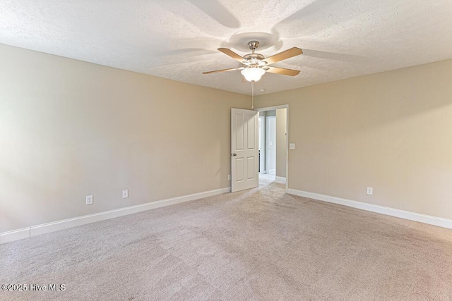 3 S Ct, Pinehurst, NC 28374 - empty room with ceiling fan, light carpet, and a textured ceiling