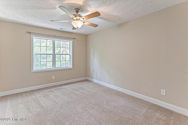 3 S Ct, Pinehurst, NC 28374 - unfurnished room with ceiling fan, a textured ceiling, and light colored carpet