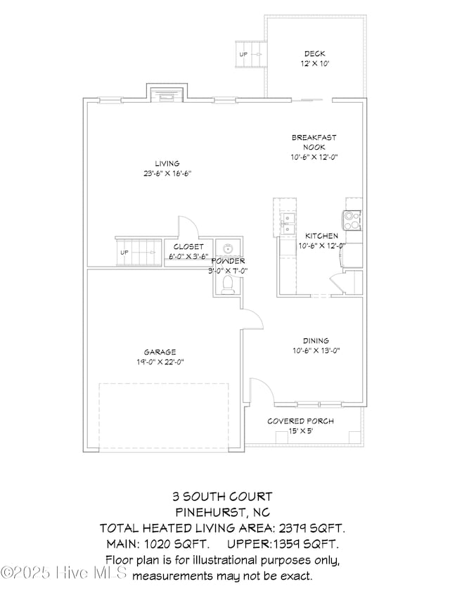 3 S Ct, Pinehurst, NC 28374 - view of property floor plan