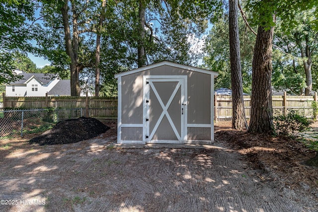 306 Goldleaf Dr, Goldsboro, NC 27534 - view of shed featuring a fenced backyard