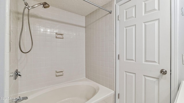 800 Saint Andrews Dr # 156, Pinehurst, NC 28374 - full bathroom featuring shower / bath combination and a textured ceiling
