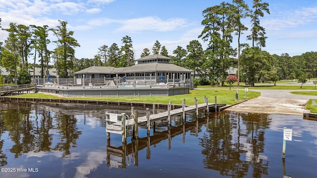 117 Forecastle Ct, Washington, NC 27889 - dock with a water view
