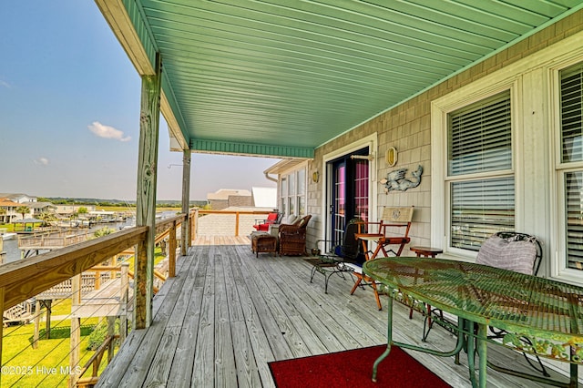 4061 4th St, Surf City, NC 28445 - view of wooden deck
