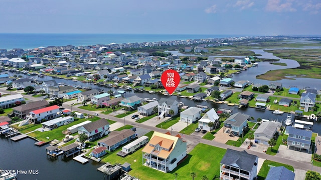 4061 4th St, Surf City, NC 28445 - view of property location with a large body of water and nearby suburban area