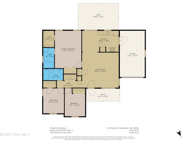 32 S Shelby Rd, Southport, NC 28461 - view of property floor plan