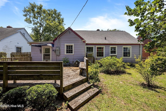 1710 National Ave, New Bern, NC 28560 - back of property featuring a wooden deck