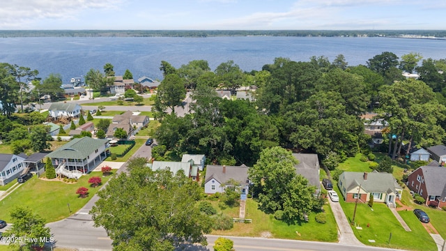 1710 National Ave, New Bern, NC 28560 - aerial perspective of suburban area with a nearby body of water