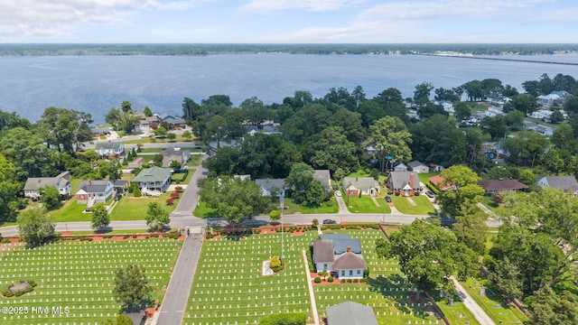 1710 National Ave, New Bern, NC 28560 - aerial view of residential area with a nearby body of water