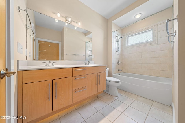 2945 Moorings Way SE, Southport, NC 28461 - full bath featuring double vanity, shower / washtub combination, and tile patterned floors