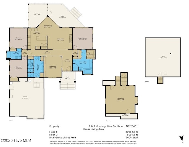 2945 Moorings Way SE, Southport, NC 28461 - view of property floor plan