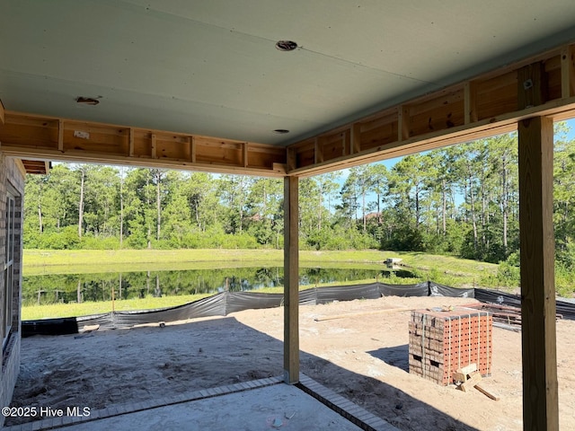 449 Motts Forest Rd Unit 64R, Wilmington, NC 28412 - view of patio / terrace with view of scattered trees and a water view