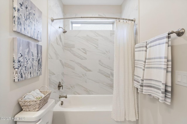 449 Motts Forest Rd Unit 64R, Wilmington, NC 28412 - bathroom featuring shower / bath combo and toilet
