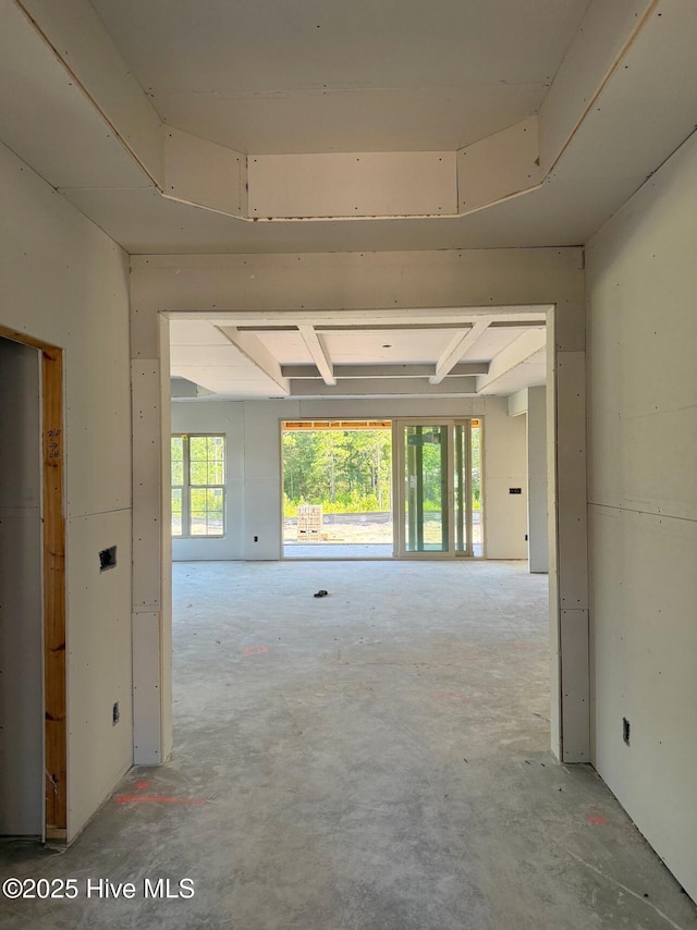 449 Motts Forest Rd Unit 64R, Wilmington, NC 28412 - hall featuring plenty of natural light and unfinished concrete floors
