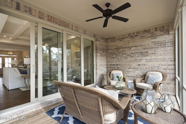 449 Motts Forest Rd Unit 64R, Wilmington, NC 28412 - sunroom / solarium featuring a chandelier and french doors