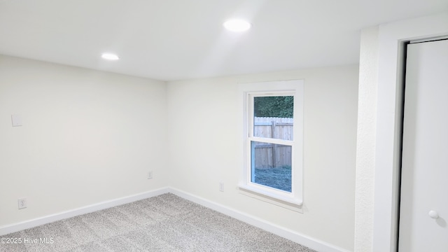 702A Richardson St # A, Elizabeth City, NC 27909 - spare room with recessed lighting and carpet floors
