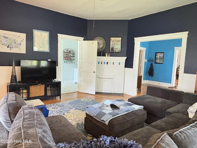 124 W Main St, Woodland, NC 27897 - living area with wood finished floors