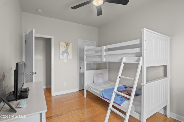213 Wynbrookee Ln, Jacksonville, NC 28546 - bedroom featuring light wood finished floors and a ceiling fan