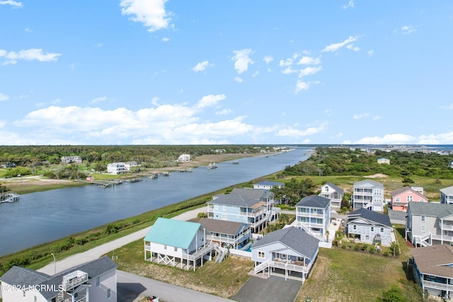 130 Crab St, Holden Beach, NC 28462 - aerial view of residential area with a large body of water
