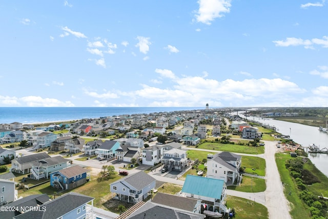 130 Crab St, Holden Beach, NC 28462 - aerial perspective of suburban area with a nearby body of water
