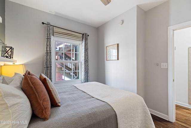 215 S Water St Apt 206, Wilmington, NC 28401 - bedroom with wood finished floors and baseboards