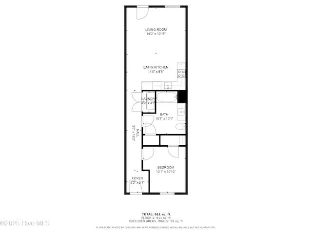 215 S Water St Apt 206, Wilmington, NC 28401 - view of floor plan / room layout