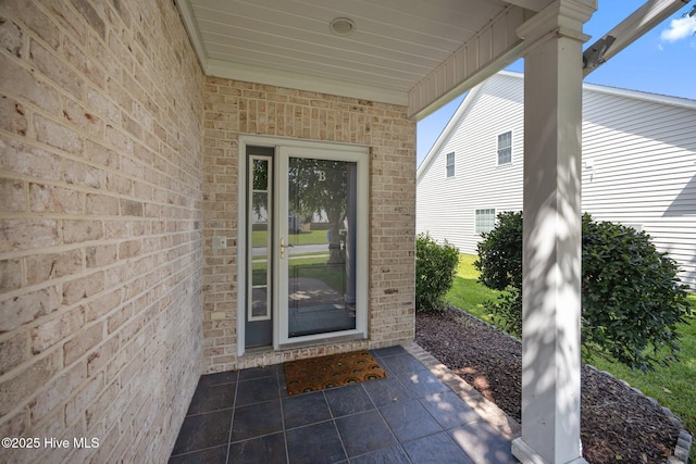 2324 Dovedale Dr Unit B, Greenville, NC 27834 - view of exterior entry with brick siding